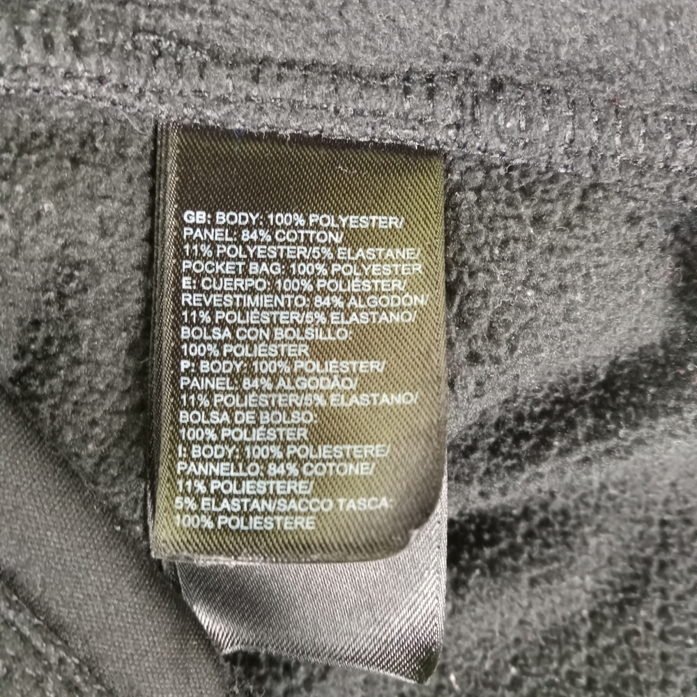 The North Face Recover Up Fleece Hooded Jacket Womens Large Black Gray Quilted - Picture 6 of 11